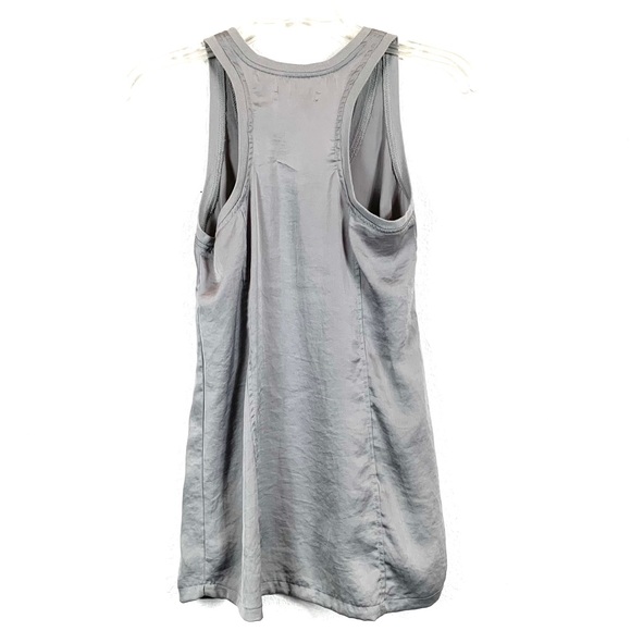 Ladies racerback gray/silver tone top. Size xsmall - Picture 3 of 5